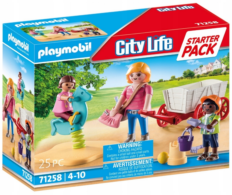 Playmobil 71258 Štartovací balíček Opatrovateľka detí s kočíkom